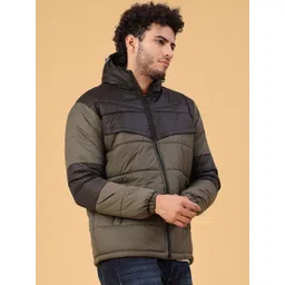 V-Mart Men Colourblocked Lightweight Puffer Jacket image 5