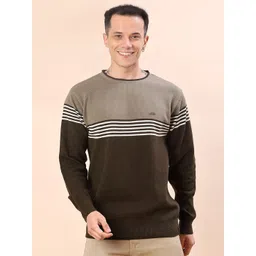 V-Mart Men Colourblocked Pullover-picture-26