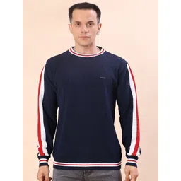 V-Mart Men Colourblocked Pullover-picture-29