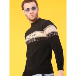 V-Mart Men Colourblocked Pullover-picture-17