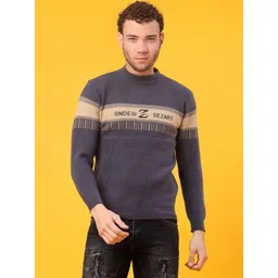 V-Mart Men Colourblocked Pullover-picture-15