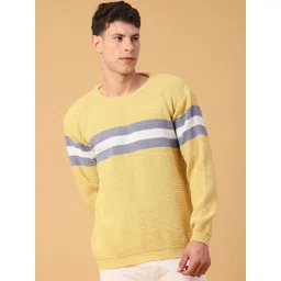 V-Mart Men Colourblocked Pullover-picture-21