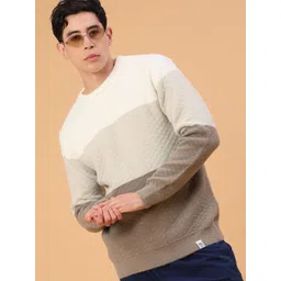 V-Mart Men Colourblocked Pullover-picture-26