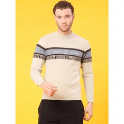 V-Mart Men Colourblocked Pullover image 3