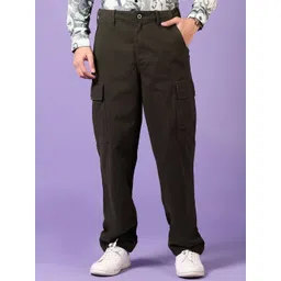 V-Mart Men Cotton Regular Fit Cargos Trousers-picture-22