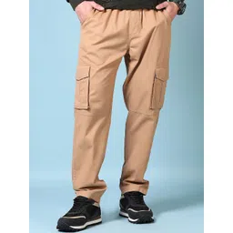 V-Mart Men Cotton Regular Fit Mid-Rise Cargos Trousers-picture-27