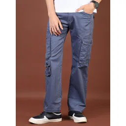 V-Mart Men Cotton Regular Fit Mid-Rise Cargos Trousers-picture-25