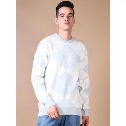 V-Mart Men Geometric Pullover-picture-23
