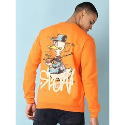 V-Mart Men Graphic Printed Round Neck Cotton Pullover Sweatshirt-picture-22