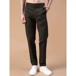 V-Mart Men Low-Rise Slim Fit Regular Trousers-picture-25