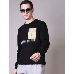 V-Mart Men Printed Cotton Sweatshirt With Pocket Detailed-picture-18