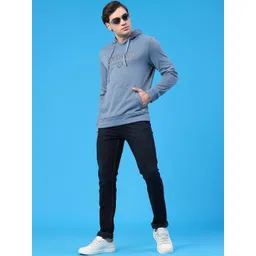 V-Mart Men Printed Hooded Sweatshirt image 3