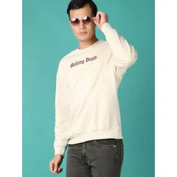 V-Mart Men Printed Round Neck Pullover Cotton Sweatshirt-picture-40