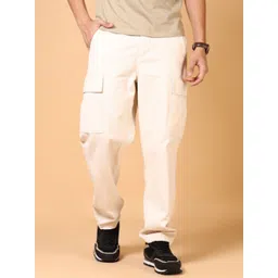 V-Mart Men Regular Fit Cotton Cargos-picture-38