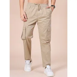 V-Mart Men Regular Fit Flat-Front Cargos Trousers-picture-28
