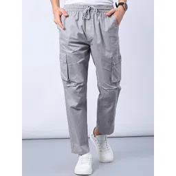 V-Mart Men Regular Fit Mid-Rise Cotton Cargos Trouser-picture-30