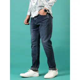 V-Mart Men Regular Fit Mid-Rise Crinkle Light Fade Cotton Jeans-picture-40