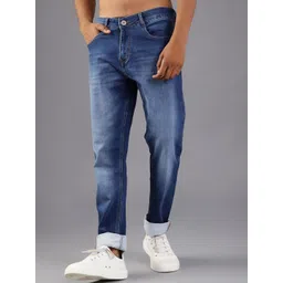 V-Mart Men Regular Fit Mid-Rise Light Fade Cotton Stretchable Jeans-picture-18