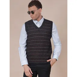 V-Mart Men Self Design Sweater Vest-picture-14