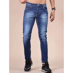 V-Mart Men Slim Fit Mid-Rise Light Fade Stretchable Jeans-picture-36