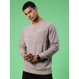 V-Mart Men Solid Round Neck Cotton Pullover Sweatshirt-picture-40