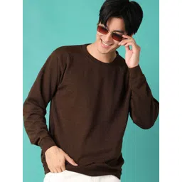 V-Mart Men Solid Round Neck Pullover-picture-40