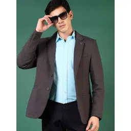 v-mart Men Solid Single Breasted Casual Blazer-picture-28
