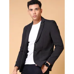 v-mart Men Solid Single Breasted Casual Blazer-picture-46