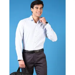 V-Mart Men Spread Collar Solid Cotton Formal Shirt-picture-15