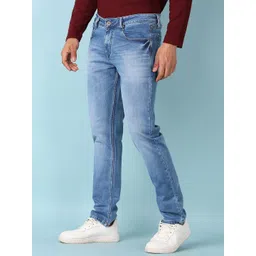 V-Mart Men Straight Fit Light Fade Stretchable Jeans image 2