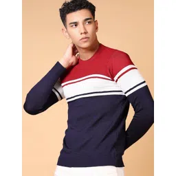 V-Mart Men Striped Pullover-picture-18