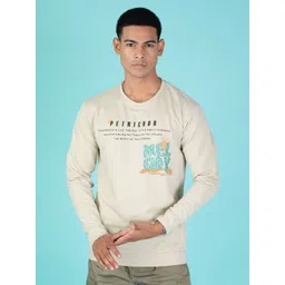 V-Mart Men Teal Printed Loop Knit Round Neck Casual T-Shirt-picture-25