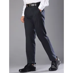 V-Mart Men Textured Cotton Formal Trousers image 3