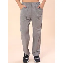 V-Mart Men Textured Mid-Rise Cargos Trousers-picture-25