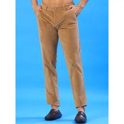 V-Mart Men Textured Slim Fit Chinos Trousers-picture-22