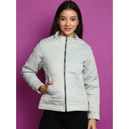 V-Mart Mock Collar Lightweight Crop Puffer Jacket-picture-31