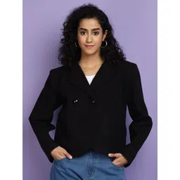 V-Mart Notched Lapel Collar Tweed Overcoat-picture-41