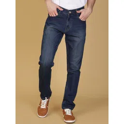 V-Mart Regular Fit Mid-Rise Low Distress Cotton Light Fade Jeans-picture-34