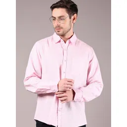 V-Mart Spread Collar Cotton Linen Casual Shirt-picture-19