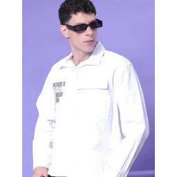 V-Mart Typography Printed Spread Collar Shirt-picture-26