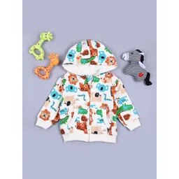 V-Mart Unisex Kids Graphic Printed Hooded Cotton Sweatshirt-picture-23