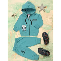 V-Mart Unisex Kids Graphic Printed Hooded Top & Joggers-picture-27