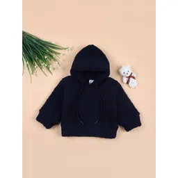 V-Mart Unisex Kids Solid Cotton Hooded Pullover Sweatshirt-picture-16