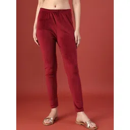 V-Mart Velvet Mid-Rise Ankle Length Leggings-picture-10