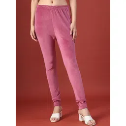 V-Mart Velvet Mid-Rise Ankle Length Leggings-picture-34