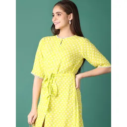 V-Mart Women Polka Dot Printed A-Line Knee Length Dress-picture-13