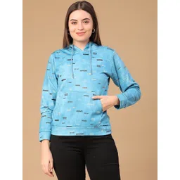 V-Mart Women Printed Hooded Sweatshirt-picture-39