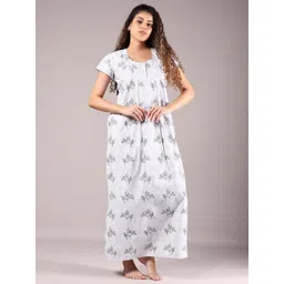 V-Mart Women Printed Maxi Nightdress image 5