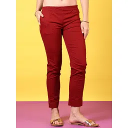 V-Mart Women Regular Fit Peg Trousers-picture-12