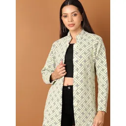 V-Mart Women Self Design Long Sleeves Cardigan-picture-15